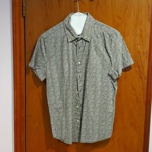 Floral print button down shirt